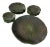 1970s Metlock Potteries “Lotus” by Poppytrail California Dark Green Tableware Set- 20 Pieces For Sale