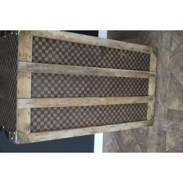 Metal Antique Moynat Trunk, 1910 For Sale - Image 7 of 18