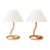 1970s Audoux Minet Sculptural Twisted Rope Table Lamps - A Pair For Sale