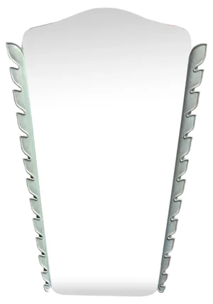 Italian Carved Wooden Mirror, 1950s