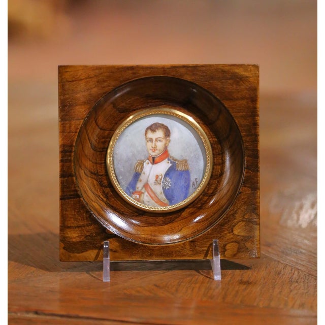 Brown 19th Century French Hand-Colored Portrait Medallions of Royal Figures, Set of 5 For Sale - Image 8 of 18