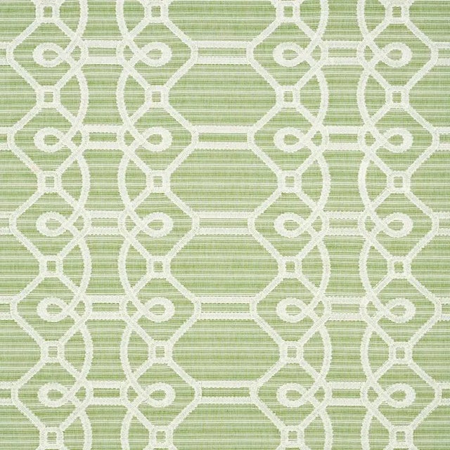 With an intentionally irregular strie ground and a fanciful updated trellis pattern, Ziz Embroidery is truly unique,...