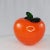 Art Glass Orange Citrus Fruit Fake Faux Home Decor Paperweight It is about 4" tall. It is a beautiful orange red color. It...
