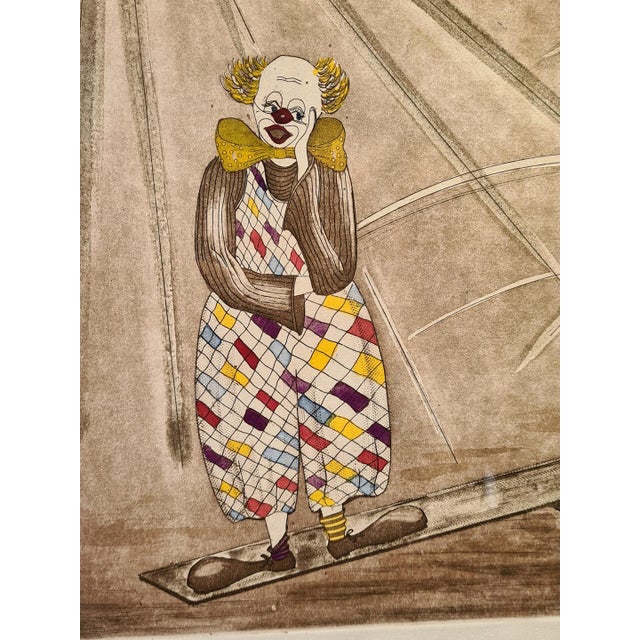 Emil Pelz, Clowns at the Circus Emil Pelz, 1988, Etching and Aquatint For Sale - Image 8 of 12