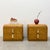 Mid-Century Modern Pair Vintage 1970s Mid-Century Modern Nightstands With Solid Brass Pulls For Sale - Image 3 of 14