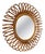 Mid-Century Modern Italian Sunburst Mirror in Rattan, Bamboo and Cane, 1960s For Sale