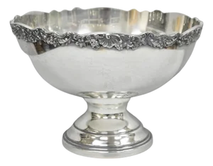 Mid 20th Century f.b. Rogers Victorian Silver Plated Bar Punch Bowl Ice Bucket Champagne Chiller