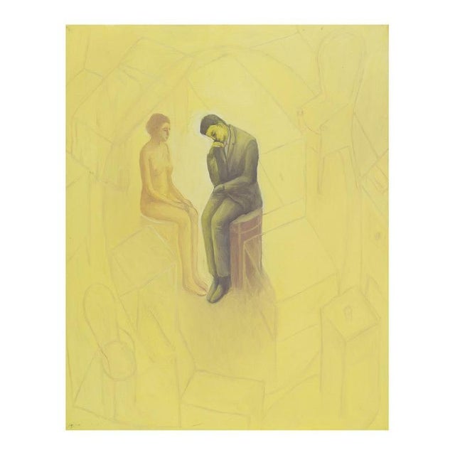 Pino Deodato Oil/canvas The Thinker, 1999 50 x 40.5 cm Signature, title, and date on the back The work is accompanied by a...