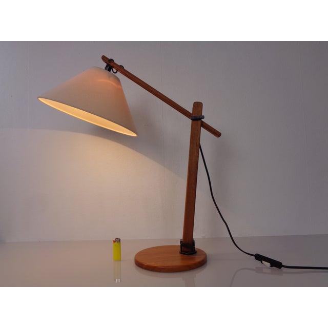 Adjustable Teak Desk Lamp by Mads Caprani, Denmark, 1970s For Sale - Image 13 of 18