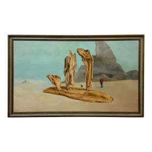 Dick Beyer "Driftwood Caravan" Serene, Surrealist, Beach Scene