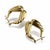Late 20th Century 14k Yellow Gold Florentine Engraved Hoop Earrings, A Pair For Sale In New York - Image 6 of 9