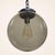 Metal 1970s Mid Century Modern Smoked Glass Globe Pendant Light, Black Metal, Ceiling Fixture For Sale - Image 7 of 13