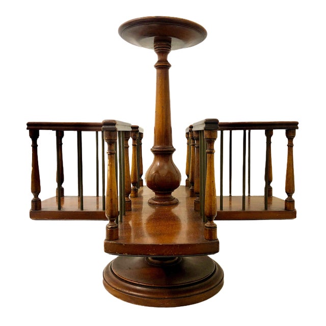 Signed Mid 20th Century Tabletop Revolving Book Rack, by Alfred Assid For Sale - Image 4 of 8
