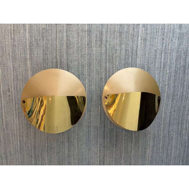 Brass 1980s Modern Flos Sconces - a Pair For Sale - Image 8 of 11