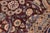 Shabby Chic 1990's Agra Tabriz Pak-Persian Burgundy/Blue Wool Rug - 9'3'' X 13'2'' For Sale - Image 4 of 9
