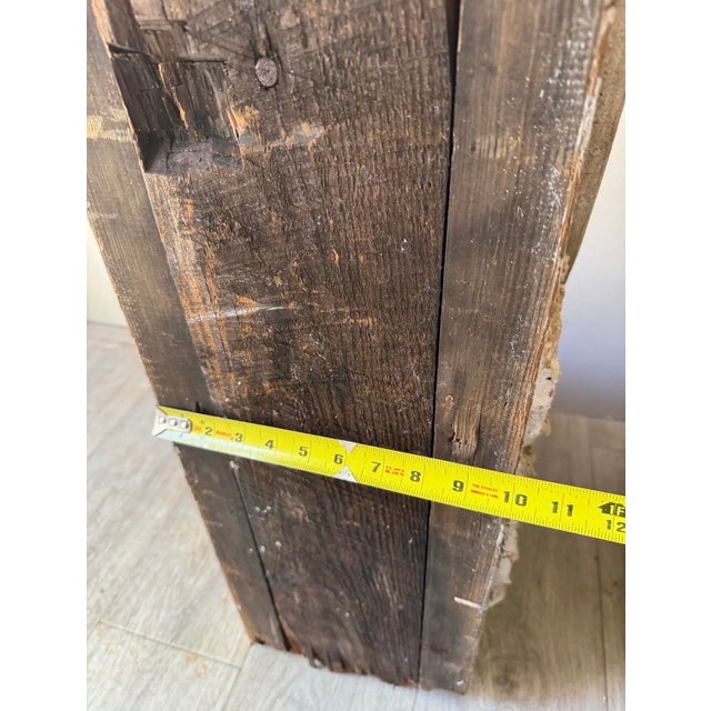 Late 18th Century Antique Georgian Wood Corbels Pair 33” Tall For Sale - Image 5 of 9