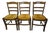 Wooden Chairs from Baumann, 1980s, Set of 3 For Sale