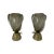 Art Deco Italian Grey and Gold Leaf Murano Glass Vase Lamps, 2000s, Set of 2 For Sale - Image 11 of 11