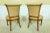 Pair Regency Style Tan Leather Side Chairs For Sale - Image 9 of 11