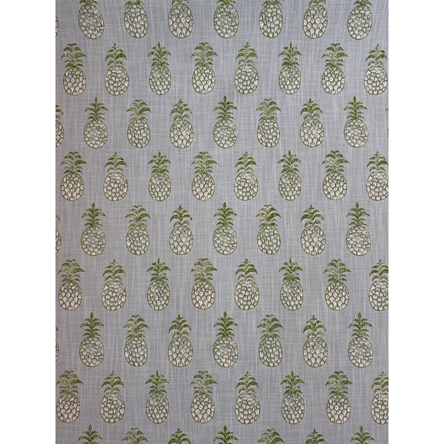 Modern Schumacher 181020 Piña Cove Indoor Outdoor Aquamarine Fabric 2 Yards For Sale - Image 3 of 6