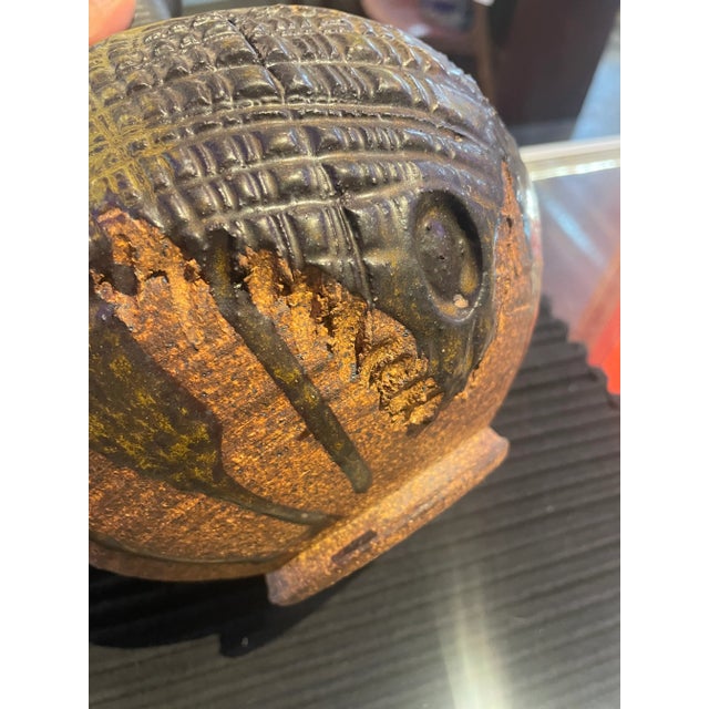Ceramic 1960s Raymond Galliucci Modernist Studio Art Pottery Vase For Sale - Image 7 of 9