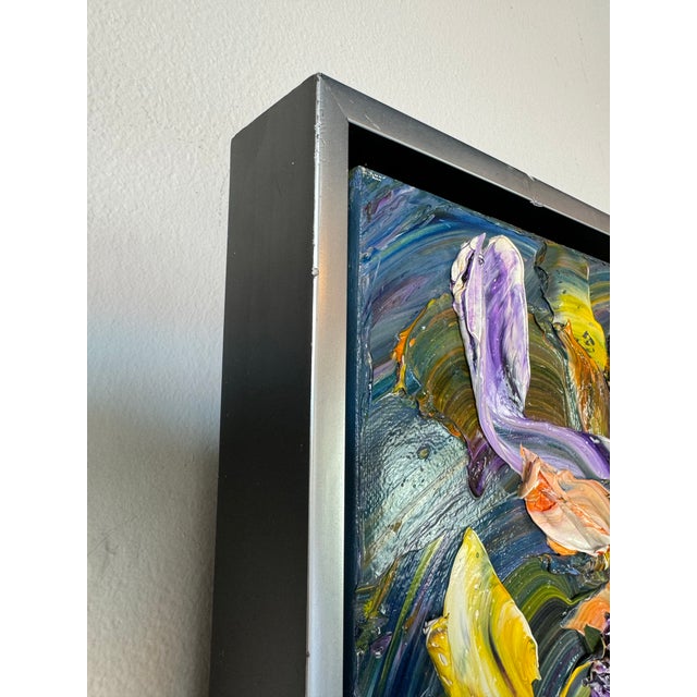 Rema Menzies " Mood Suings" Heavy Oil Impasto Expressionist Oil Painting For Sale - Image 10 of 12