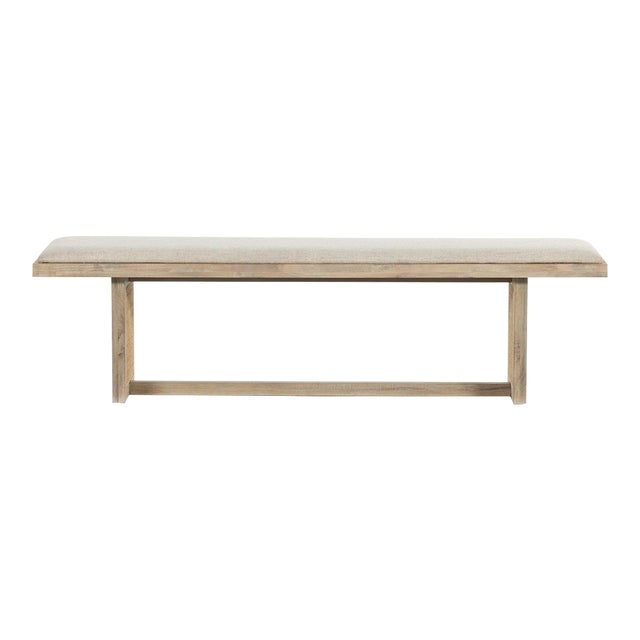 Four Hands Clarita Dining Bench - Thames Cream For Sale