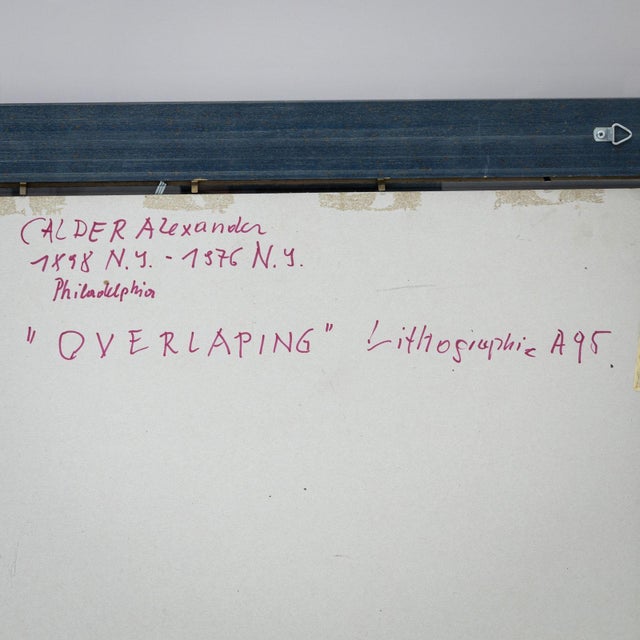 1970s Alexander Calder (USA, 1898–1976) – Color Lithograph "OVERLAPPING", Ed. 79/95 For Sale - Image 18 of 18