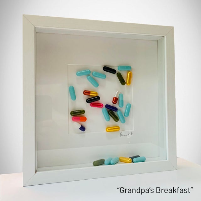 "My Pills" collection created by Rinat Lavi and incorporates colorful capsules to create a collage. These pieces are a...