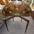 Beautifully Crafted late 18th century hand painted demi lune game table with finely detailed floral and swag motif. On...