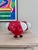 Three wall sconces with a bright red lacquered shade. In excellent condition - no damage. 1980s. Fully functional. Three...