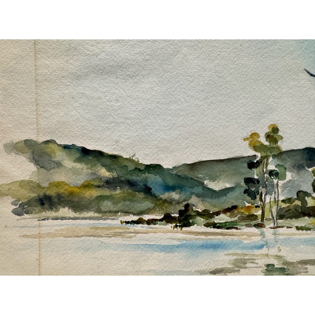 Original watercolor on paper by Henry Emil Salloch, also known as Heinz Emil Salloch, the German-born American artist and...