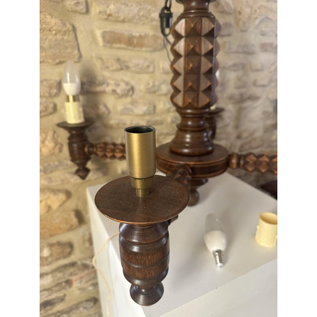 Vintage Pendant Light by Charles Dudouyt, 1940s For Sale - Image 9 of 18