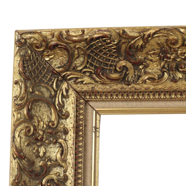 Vintage Frame with Rococo Style Floral Motifs For Sale - Image 14 of 17