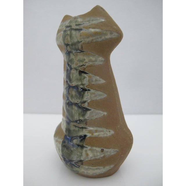 Lisa Larson Gustavsberg Sweden Lilla Zoo Series Sitting Cat Pottery Figurine For Sale In Portland, OR - Image 6 of 9