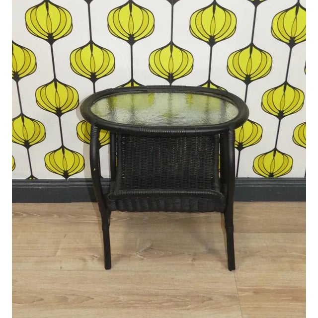 Vintage Newspaper Storage in Bamboo For Sale - Image 9 of 11