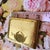 Vintage 1940s Elgin American Brass Compact Mirror Powder Case With Puff & Card For Sale - Image 13 of 13