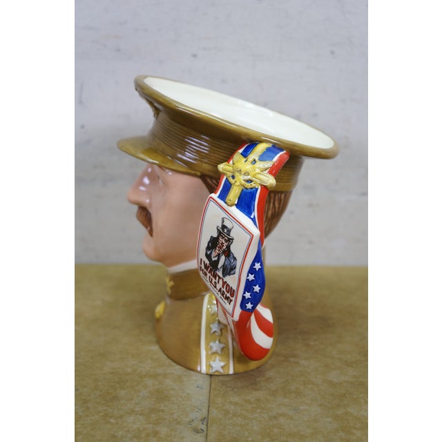 Royal Doulton Royal Doulton General John Pershing Military Leader Toby Character Jug For Sale - Image 4 of 17