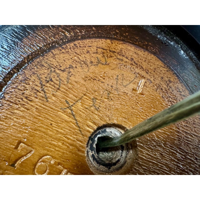 1980s Marbro White/Gold Ginger Jar Table Lamp For Sale - Image 9 of 9