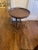Late 20th Century Late 20th Century Round Oak Wrought Iron Accent Table For Sale - Image 5 of 5