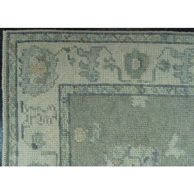 Turkish Oushak Rug 2'9"x 9'6" #19046 For Sale - Image 4 of 8