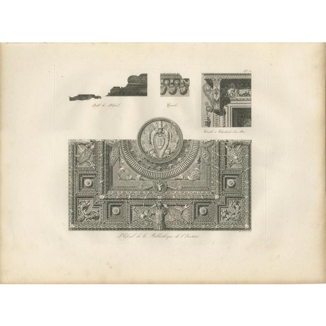 Louis-Pierre Baltard, Louvre Architectural Studies, 1803, Paper, Set of 2 For Sale - Image 3 of 16
