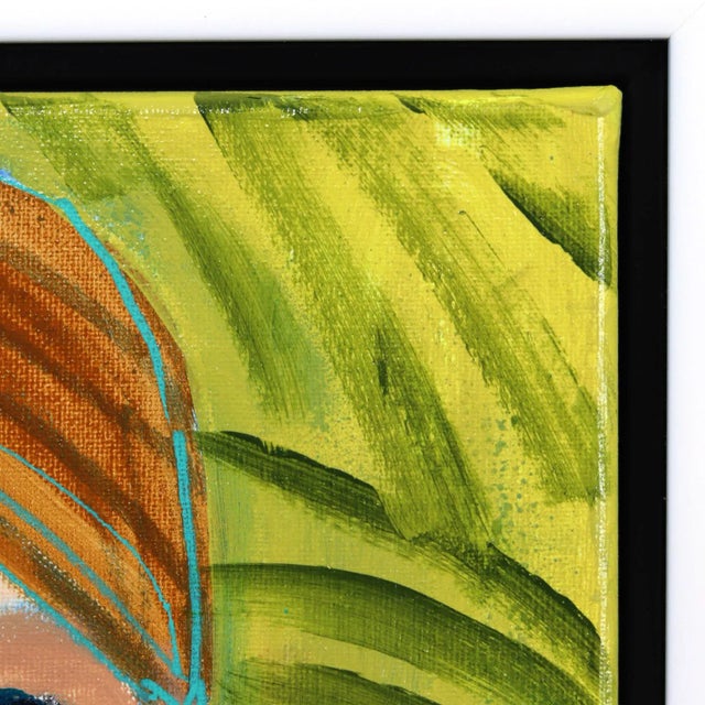 Figurative Miss Priss Palms 5 - Colorful Abstract Figurative Portrait Painting Original Artwork by Lindsey McCord For Sale - Image 3 of 9
