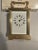 This listing is for an antique French carriage clock. It has a nice brass case and porcelain dial. Maker unknown. Casing...