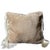 Soft beige Vegan fur with a low pile, giving it a sheared aspect. Trimmed with silky long fringes in ivory Size 40 cm × 40...