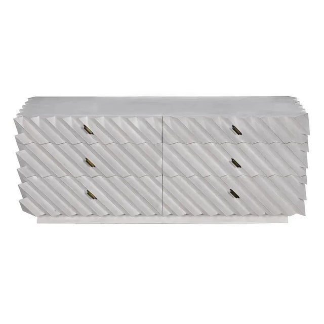 Mid-Century Modern NOIR Hikaru Dresser, White Wash For Sale - Image 3 of 6