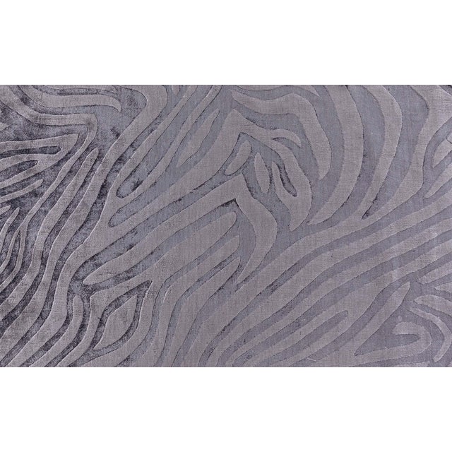 Modern Animal Print-Inspired Banana Silk Rug by Doris Leslie Blau For Sale - Image 9 of 10