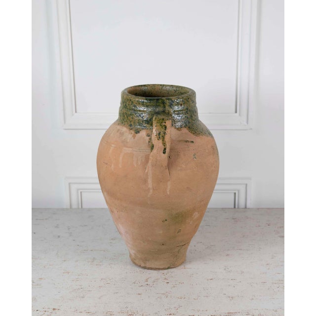 Terra Cotta Turkish 20th Century Green-Glaze Water Pot For Sale - Image 8 of 10