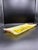Georges Briard Vintage Georges Briard MCM Yellow Pear Fruit Curved Glass Tray With Wood Handles – Signed For Sale - Image 4 of 10
