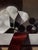 Early 21st Century Dust & Scarlet by Blair Atherholt | Oil on Panel Still life with a jug, grapes, and fabric ribbons. For Sale - Image 5 of 5